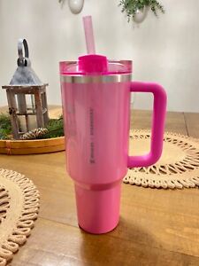 STANLEY x STARBUCKS SPARKLY PINK 40 OZ TUMBLER LIMITED EDITION - Sold on eBay January 4th, 2024 for $210.00
