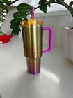 Stanley x Starbucks 40 oz tumbler, pink and yellow/gold Stainless steel - Sold on eBay May 21st, 2024 for $250.00 (1 bids) 