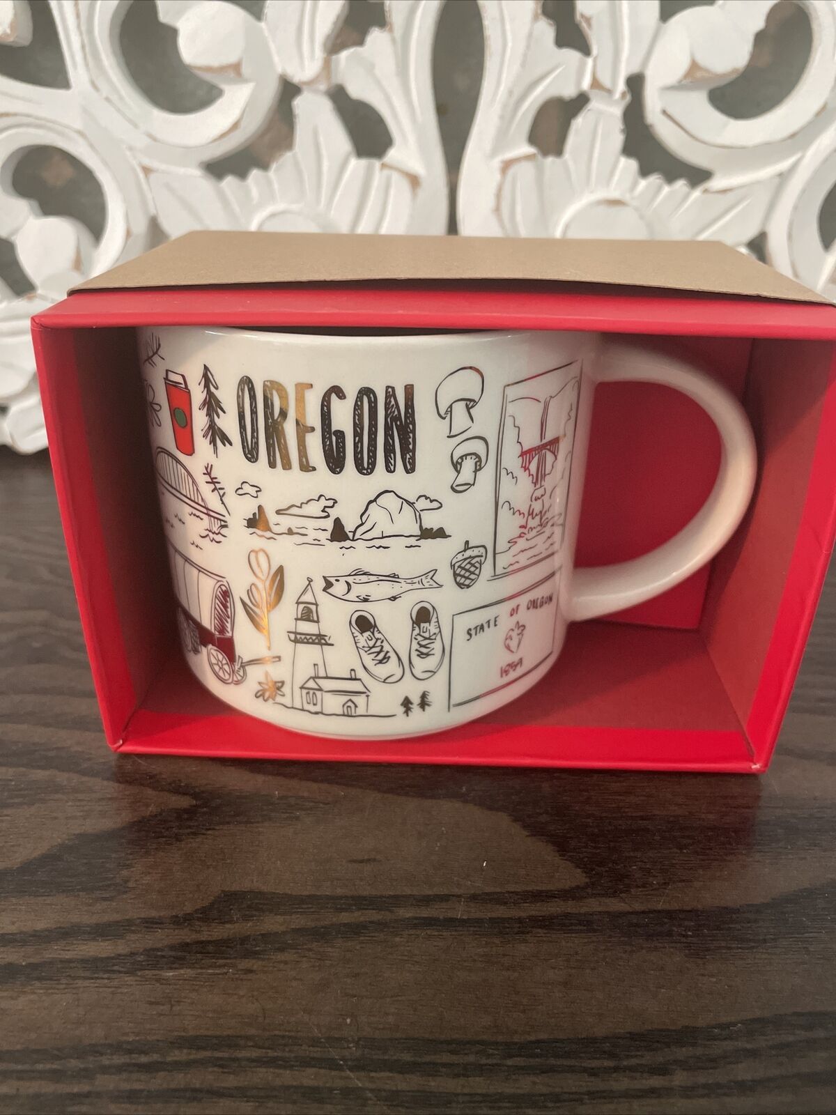 Starbucks Oregon Holiday Christmas Mug Been There Collection NIB - Sold on eBay January 2nd, 2025 for $99.99