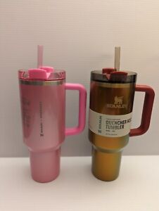 New Stanley x Starbucks Pink 2024 and Solid Gold Lainey Wilson 40oz Tumblers