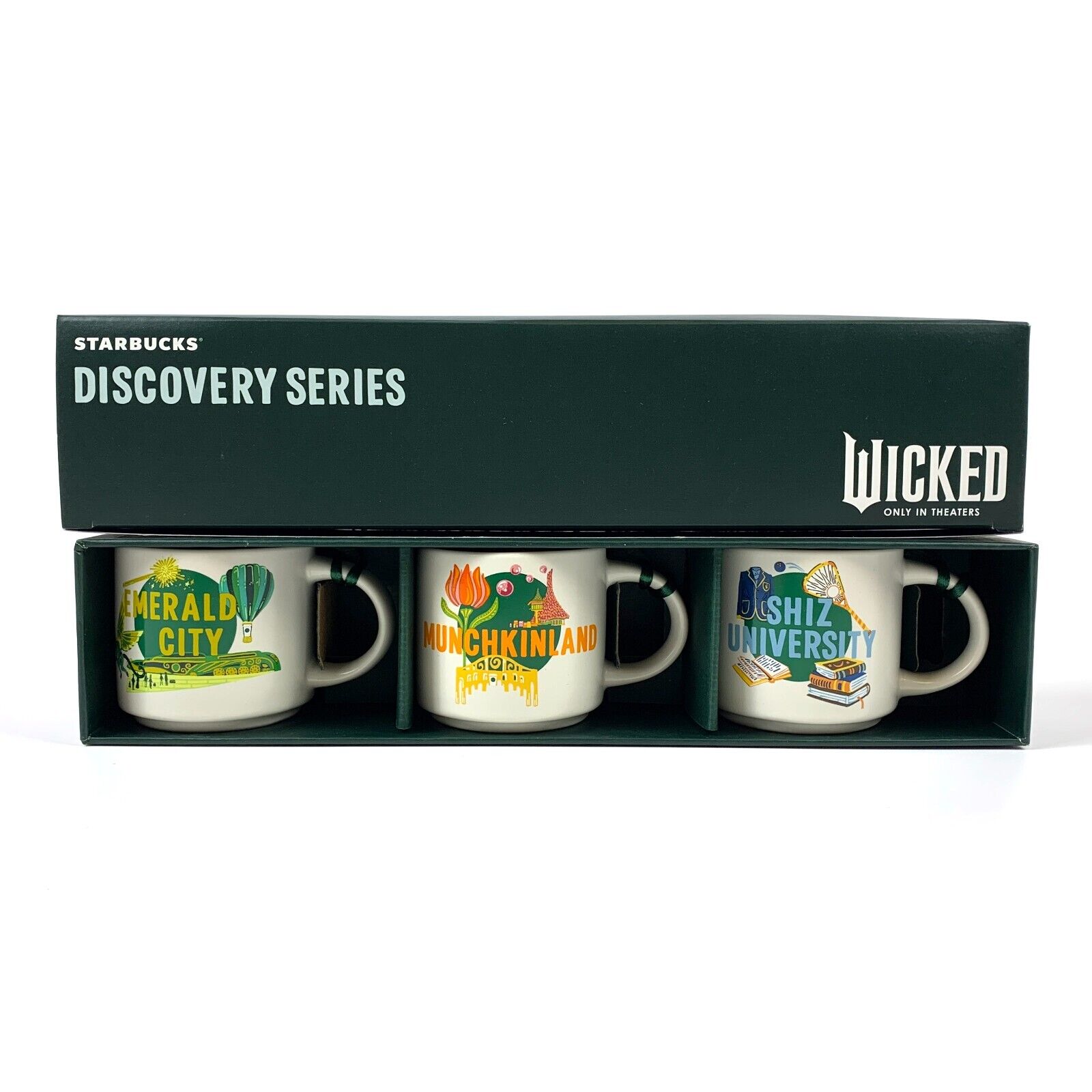 Starbucks Discovery Series Wicked 3 Mini Mug Ornament Shiz Emerald City Munchkin - Sold on eBay November 27th, 2024 for $88.88