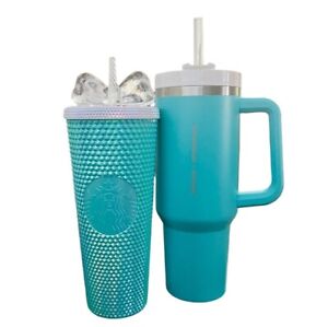 starbucks tiffany blue tumbler 2023 {Read description} - Sold on eBay January 31st, 2024 for $330.00 (2 bids) 