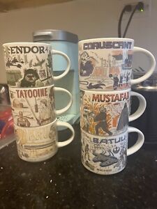 Starbucks Star Wars Been There  Endor Tattooine Jakku Coruscant Battu Mustafar - Sold on eBay November 30th, 2023 for $190.00