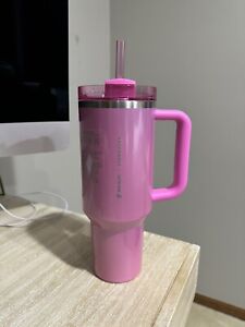 STANLEY x STARBUCKS EXCLUSIVE WINTER PINK 40oz TUMBLER 2024 - Sold on eBay January 7th, 2024 for $250.00 (1 bids) 