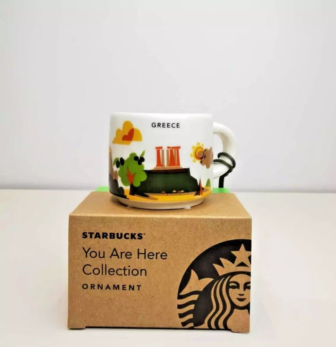 Starbucks® You Are Here Greece Espresso Shot Coffee Ornament Mug 59ml 2oz New - Sold on eBay December 12th, 2024 for $98.99
