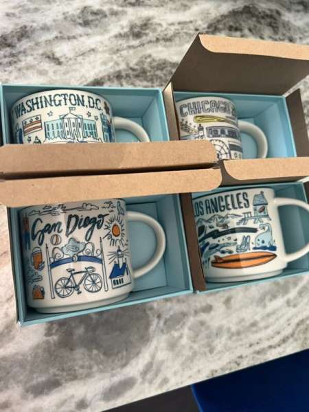 NEW Starbucks San Diego Los Angeles DC Chicago Been There Series Coffee Cup Mug - Sold on eBay October 21st, 2024 for $129.99