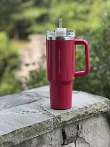 Starbucks x Stanley 40oz Tumbler Philippines Release Berry - Sold on eBay August 16th, 2023 for $160.00 (1 bids) 