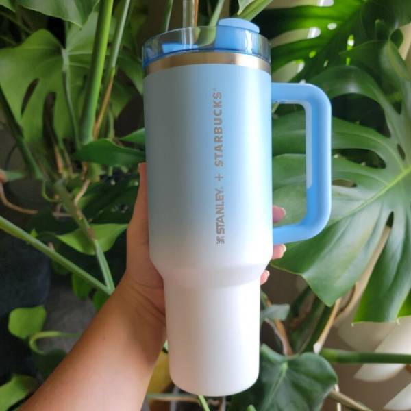 Stanley x Starbucks Philippines Baby Blue Ombre White NEW Limited Edition Rare - Sold on eBay October 28th, 2024 for $129.99