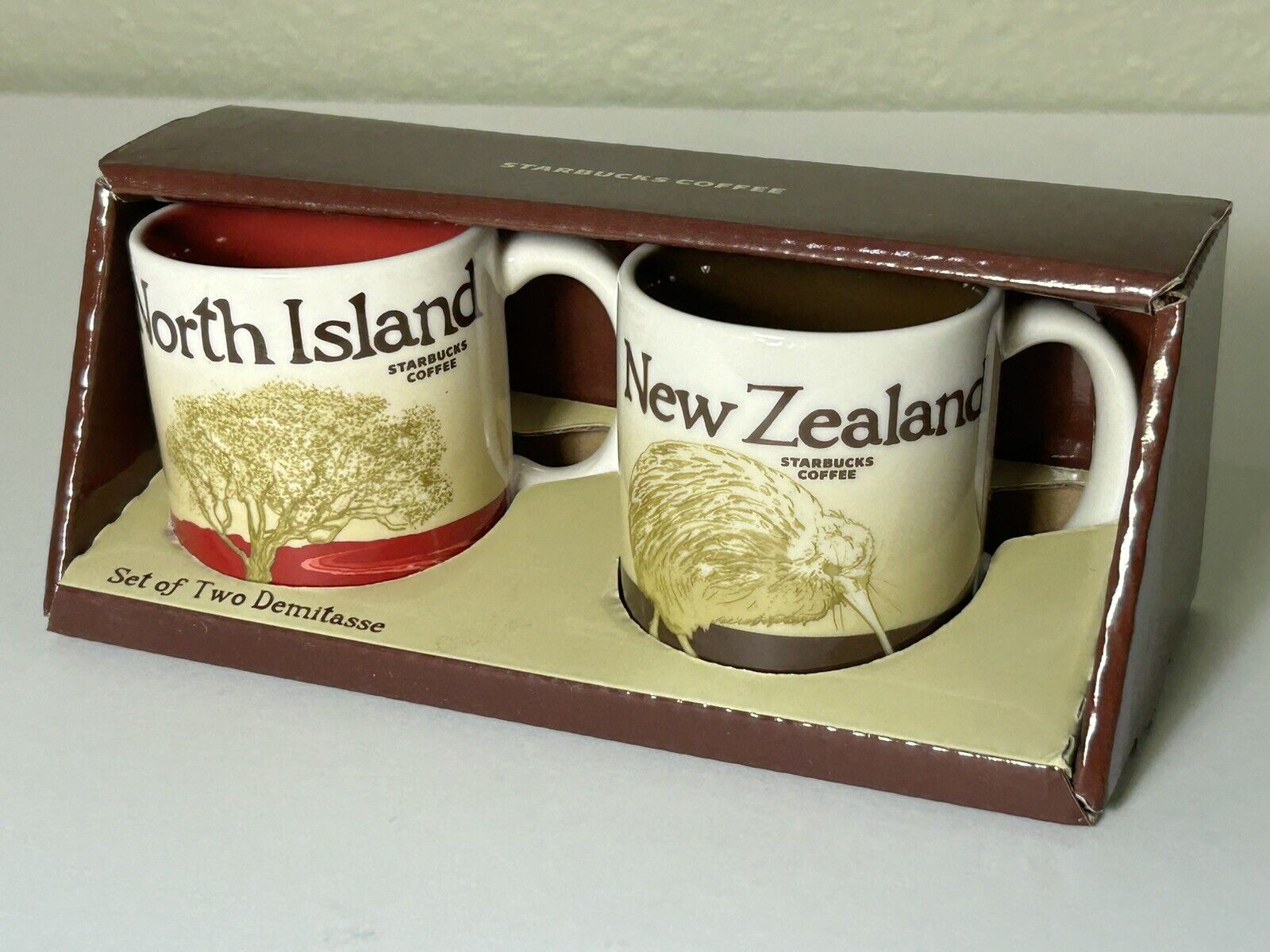 Starbucks North Island & New Zealand Demitasse 3oz Mug Set Collector Series 2008 - Sold on eBay November 10th, 2024 for $495.00