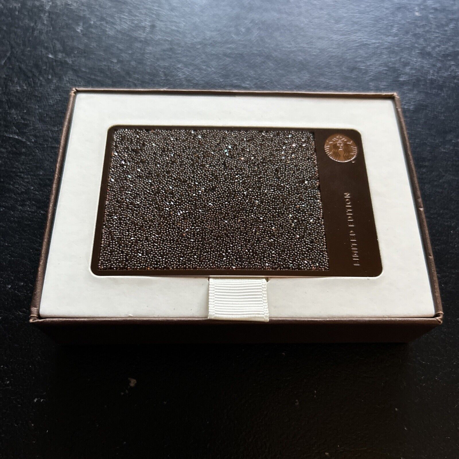 2015 Starbucks Swarovski Crystal Limited Edition Metal Gift Card ($0 Balance) - Sold on eBay January 11th, 2025 for $350.00 (1 bids) 