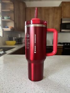 Stanley x Starbucks Holiday Red  40oz Tumbler Cup - 2023 Limited Edition NEW - Sold on eBay December 8th, 2023 for $185.00 (32 bids) 