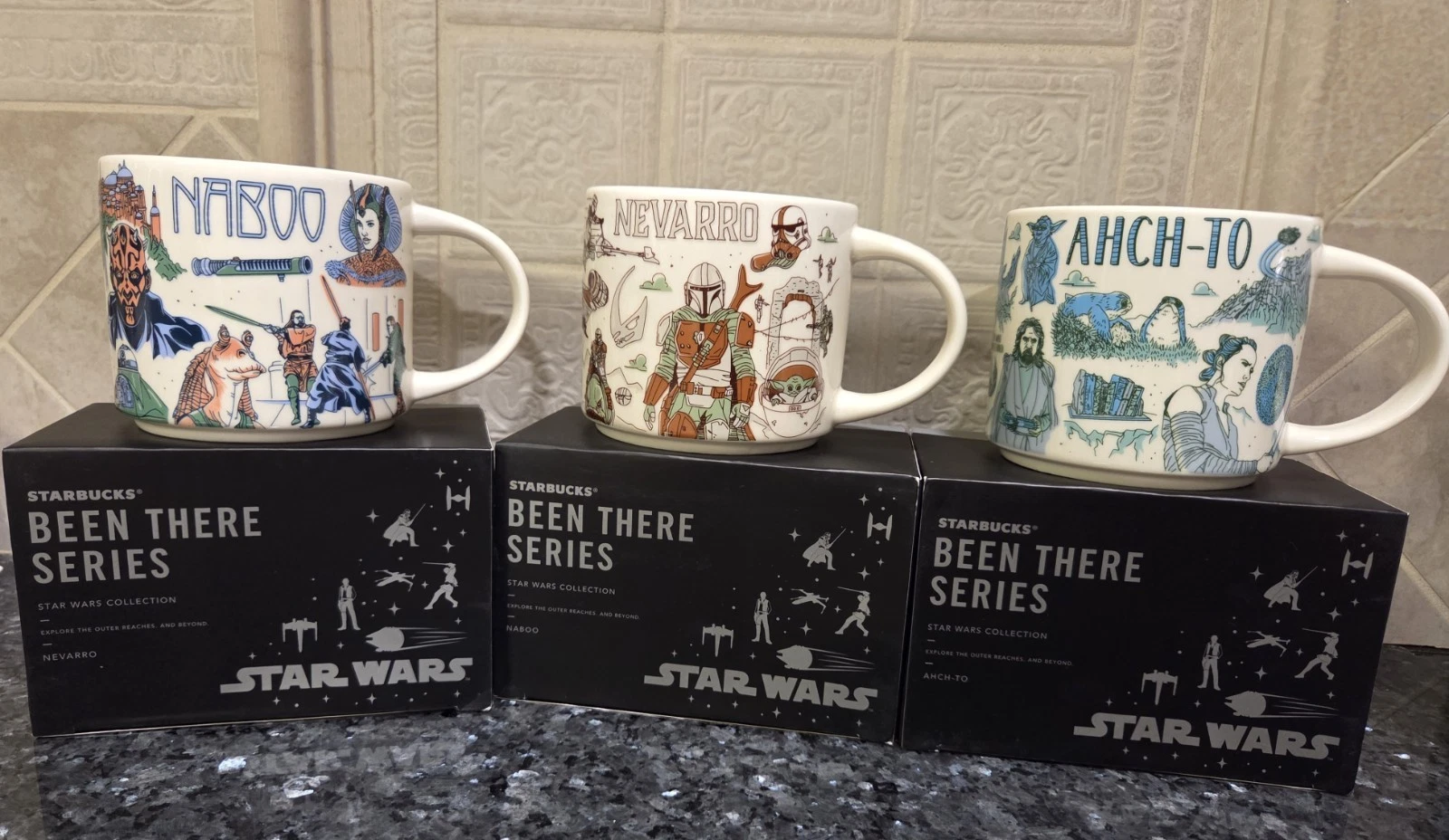 Disney Star Wars Mug Set 2022 Starbucks Been There Series Nevarro Ahch-To Naboo - Sold on eBay May 5th, 2025 for $90.00