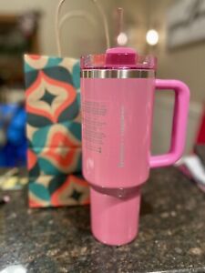 Stanley x Starbucks Exclusive 2024 Winter Pink 40oz Tumbler NEW Release In Hand - Sold on eBay January 9th, 2024 for $290.00 (16 bids) 