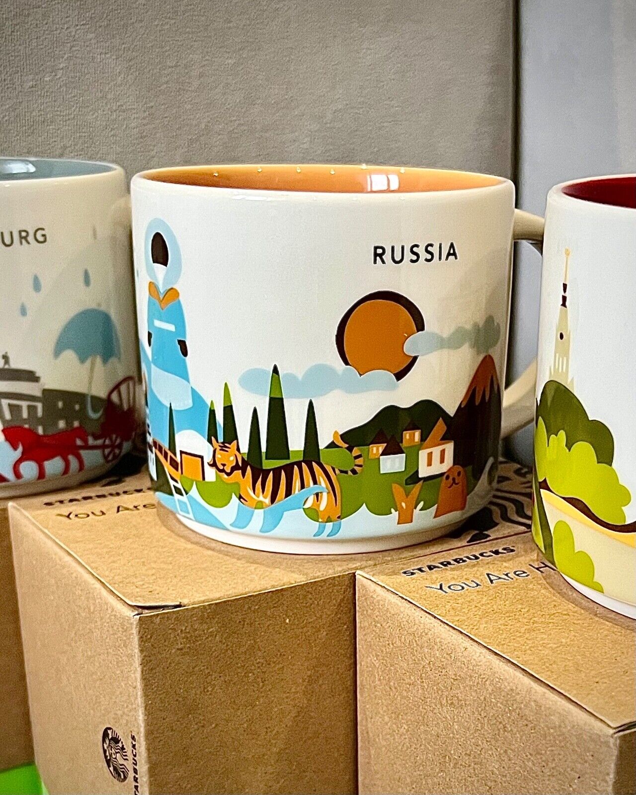 New Starbucks Mug Russia 414 ml/14 oz - Sold on eBay January 1st, 2025 for $200.00
