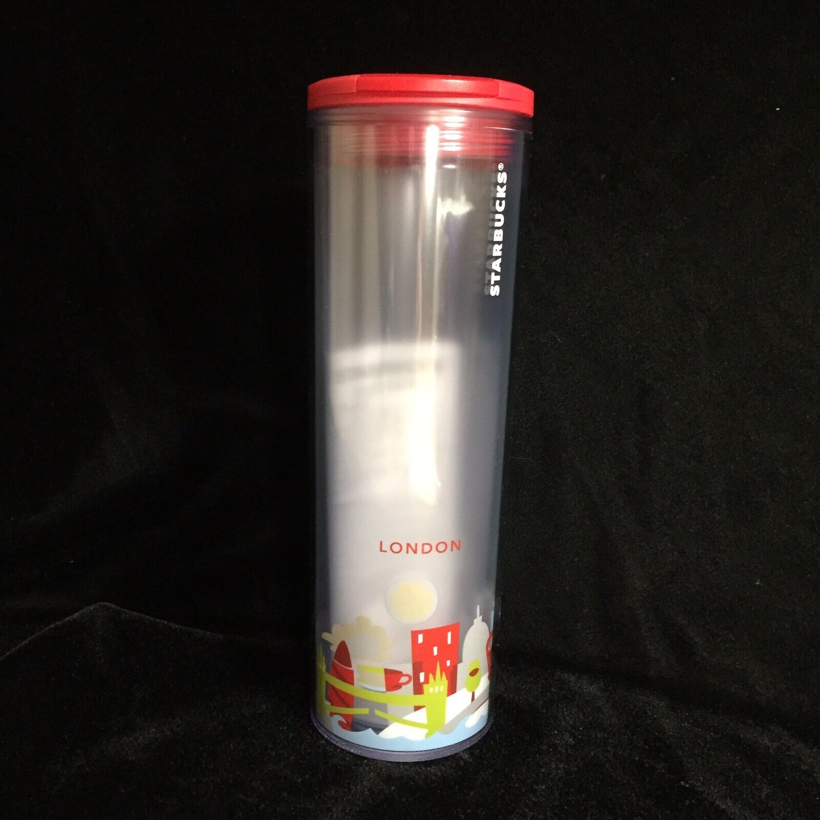 Starbucks London YAH Tumbler Plastic Mug Big Ben Eye Tower Bridge Thames Eye Bus - Sold on eBay February 7th, 2025 for $74.99
