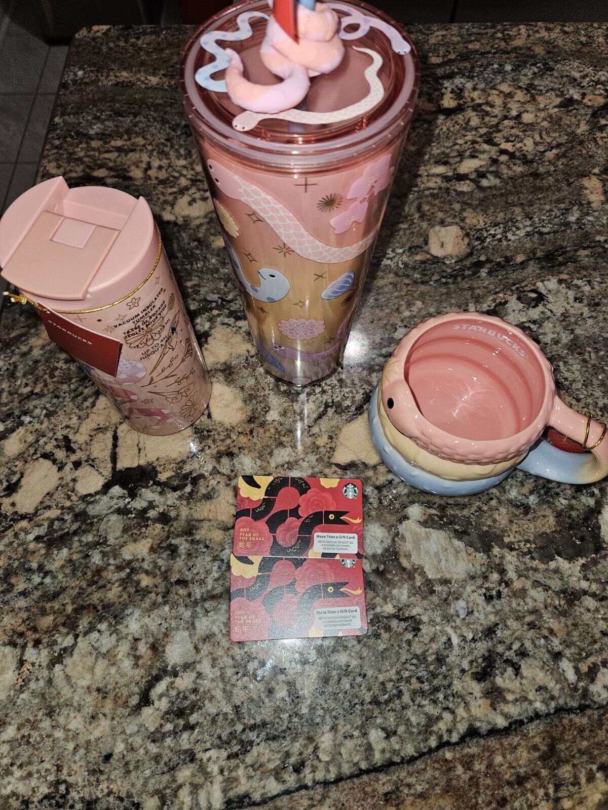 2025 Starbucks Lunar New Year of the Snake Tumblers/Mug GC Complete Set IN HAND - Sold on eBay March 15th, 2025 for $117.99