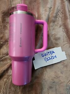 Stanley x Starbucks Winter Pink 40oz Tumbler 2024 Target Exclusive New In Hand - Sold on eBay January 22nd, 2024 for $250.00