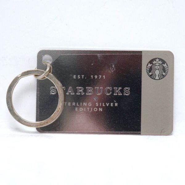 2014 Starbucks .925 Sterling Silver Key Chain Gift Card In Box No Value (otx978) - Sold on eBay November 2nd, 2024 for $140.00