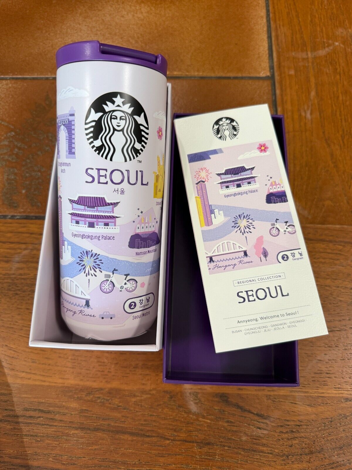 Starbucks Korea 2024 Regional Collection Annyeong Seoul Tumbler Tall 12oz, 355ml - Sold on eBay January 7th, 2025 for $69.99