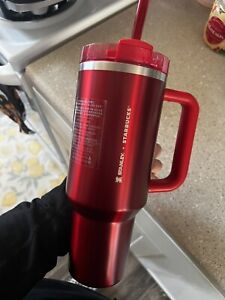 Starbucks X Stanley 2023 Holiday Red 40oz Tumbler Limited Edition, Brand New! - Sold on eBay December 21st, 2023 for $200.00 (1 bids) 