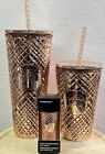 New Starbucks 2023 Winter Holiday Jeweled 24oz Tumbler Cold Cups Set - Rose Gold - Sold on eBay July 8th, 2024 for $125.00