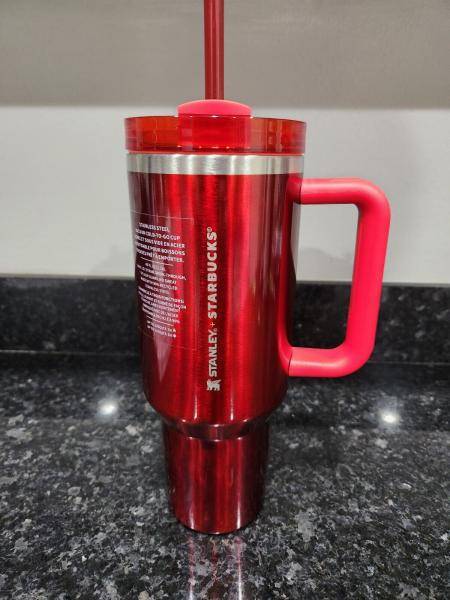 Starbucks Stanley 2023 Holiday Collab 40 oz Red Tumbler Mug - Sold on eBay September 13th, 2024 for $79.99