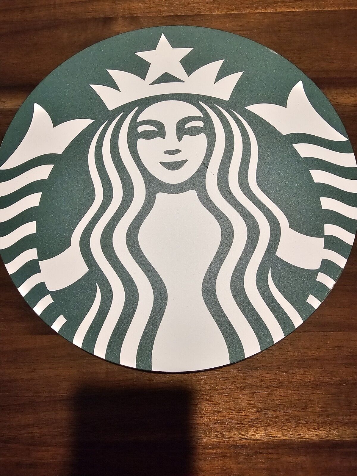 Starbucks Coffee Logo Sign 9" x 7/8" Double Sided Acrylic Mermaid - Sold on eBay March 26th, 2025 for $45.50