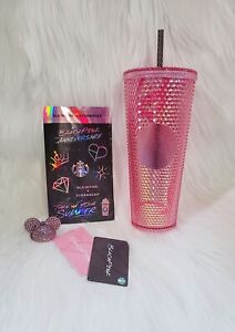 Starbucks Blackpink Pink Stud Cold Cup 24 Oz + Topper + SB Cards + Stickers - Sold on eBay August 13th, 2023 for $170.00