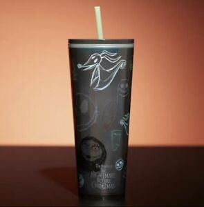 Disney Starbucks The Nightmare Before Christmas Tumbler with Straw CONFIRMED - Sold on eBay October 8th, 2023 for $200.00