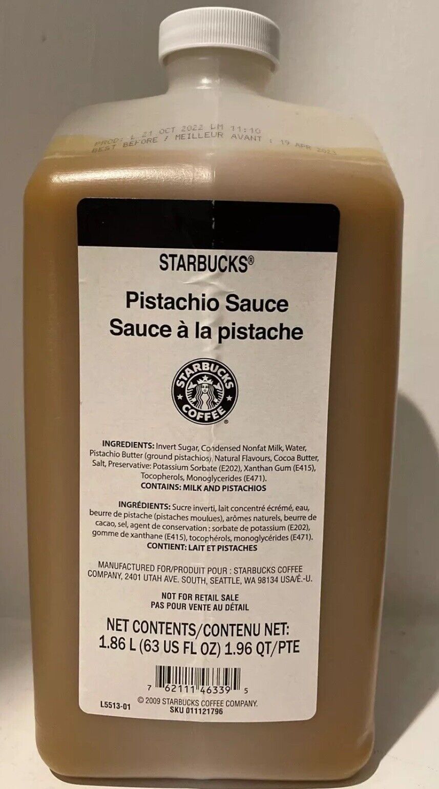 STARBUCKS PISTACHIO SAUCE WITH PUMP 05/25 - Sold on eBay March 19th, 2025 for $64.99