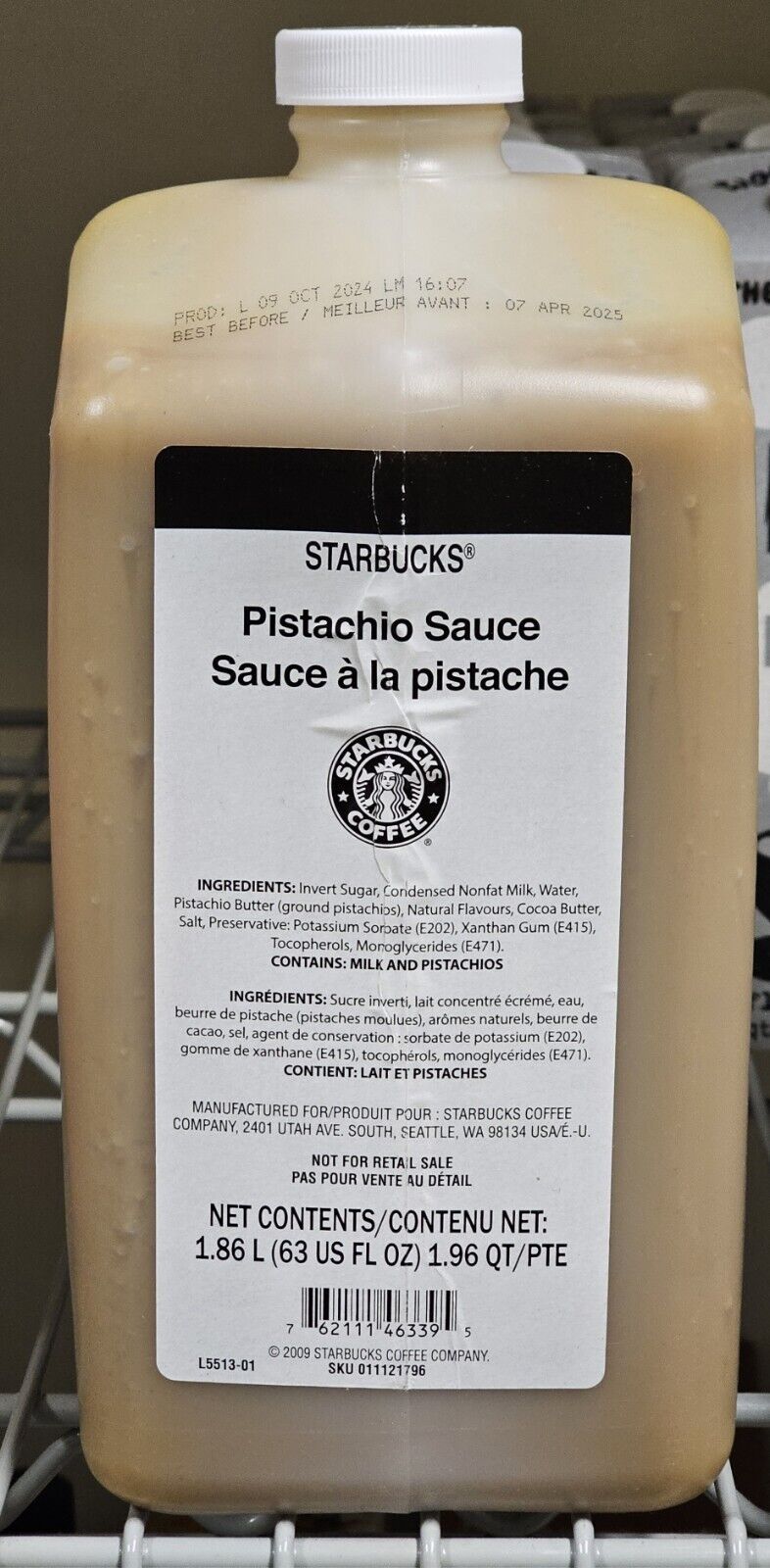 Starbucks Postachio Flavored Sauce! (For Mochas And Lattes) w/ Pumps! SEALED - Sold on eBay January 19th, 2025 for $69.00