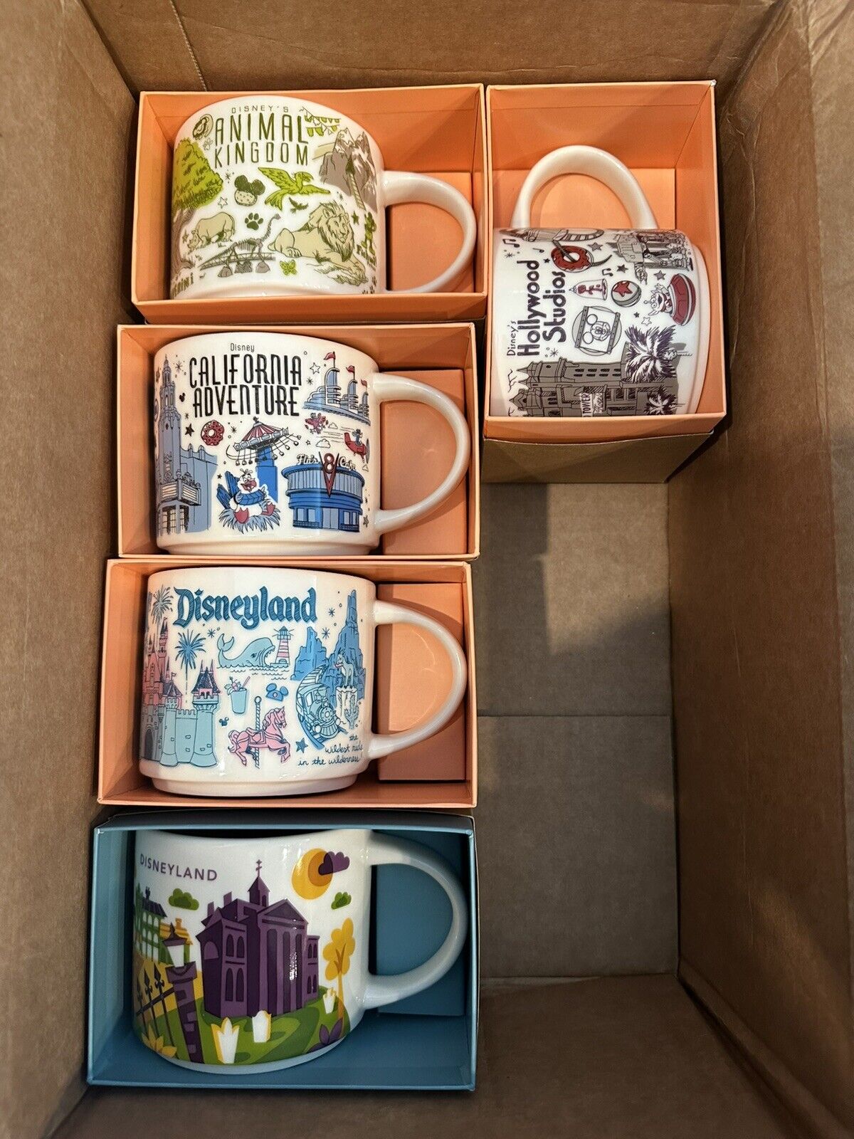 Starbucks Disney Set Of 5 Mugs - Sold on eBay November 8th, 2024 for $375.00