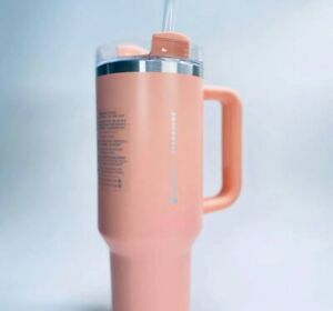 Stanley Starbucks Target Exclusive Peach 40oz Quencher - New Home | Color: Pink - Sold on eBay August 18th, 2023 for $150.00 (1 bids) 