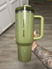 Stanley x Starbucks Fall 2024 40 FL OZ Olive Green  Vacuum Seal Quencher Tumbler - Sold on eBay September 4th, 2024 for $89.99