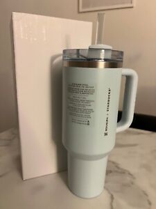 New Stanley Starbucks Spring Blue 2024 40oz Tumbler Ships Fast-On Hand - Sold on eBay April 8th, 2024 for $175.00