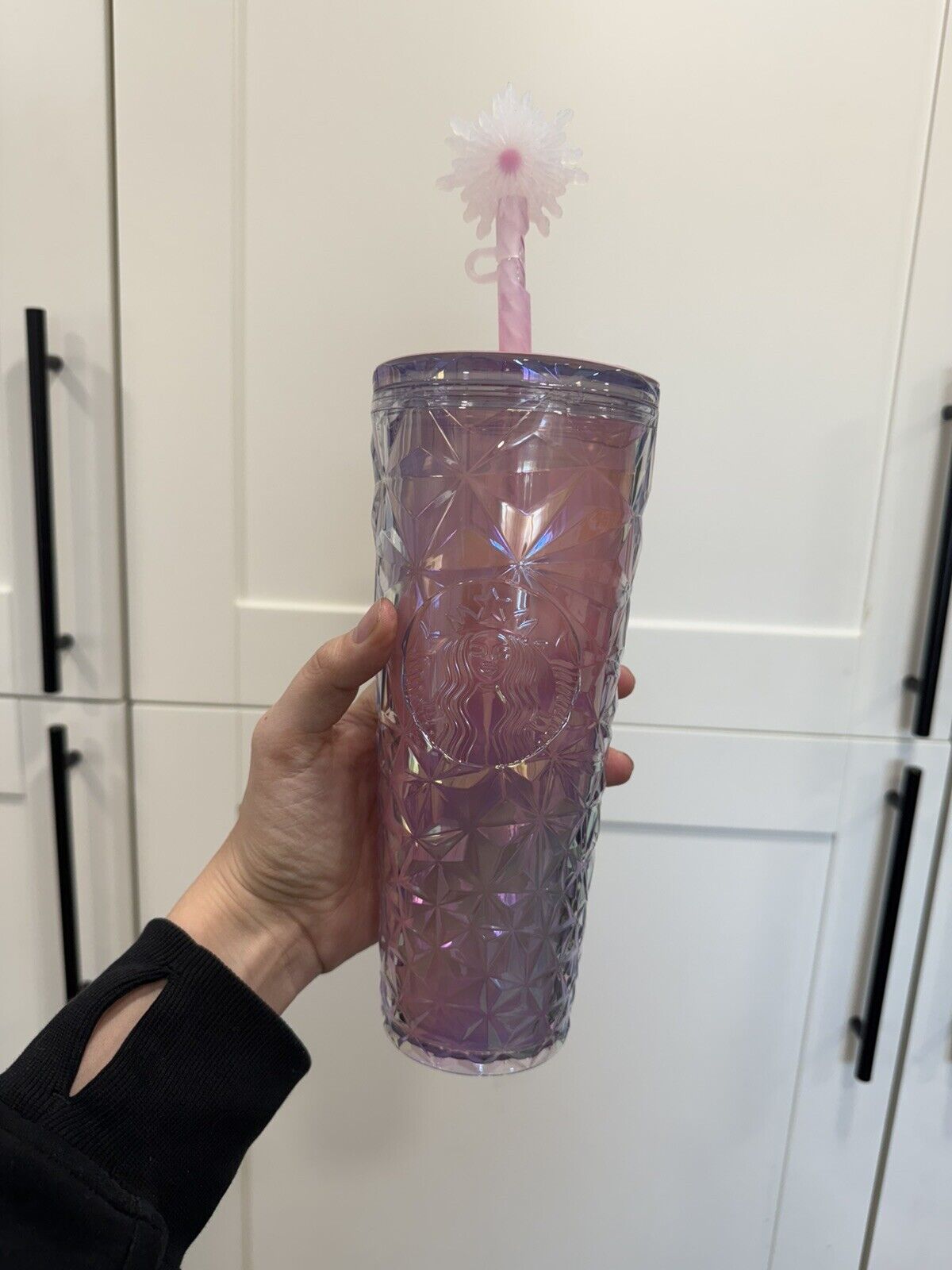 Starbucks x Wicked Glinda Venti Cold Cup Tumbler NWT Pink Prism Straw Wand 24oz - Sold on eBay January 27th, 2025 for $99.99