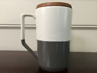 Starbucks Teavana Gray Cream Coffee Tea Mug with Wood Lid 12 fl oz - New - Sold on eBay August 19th, 2024 for $85.00