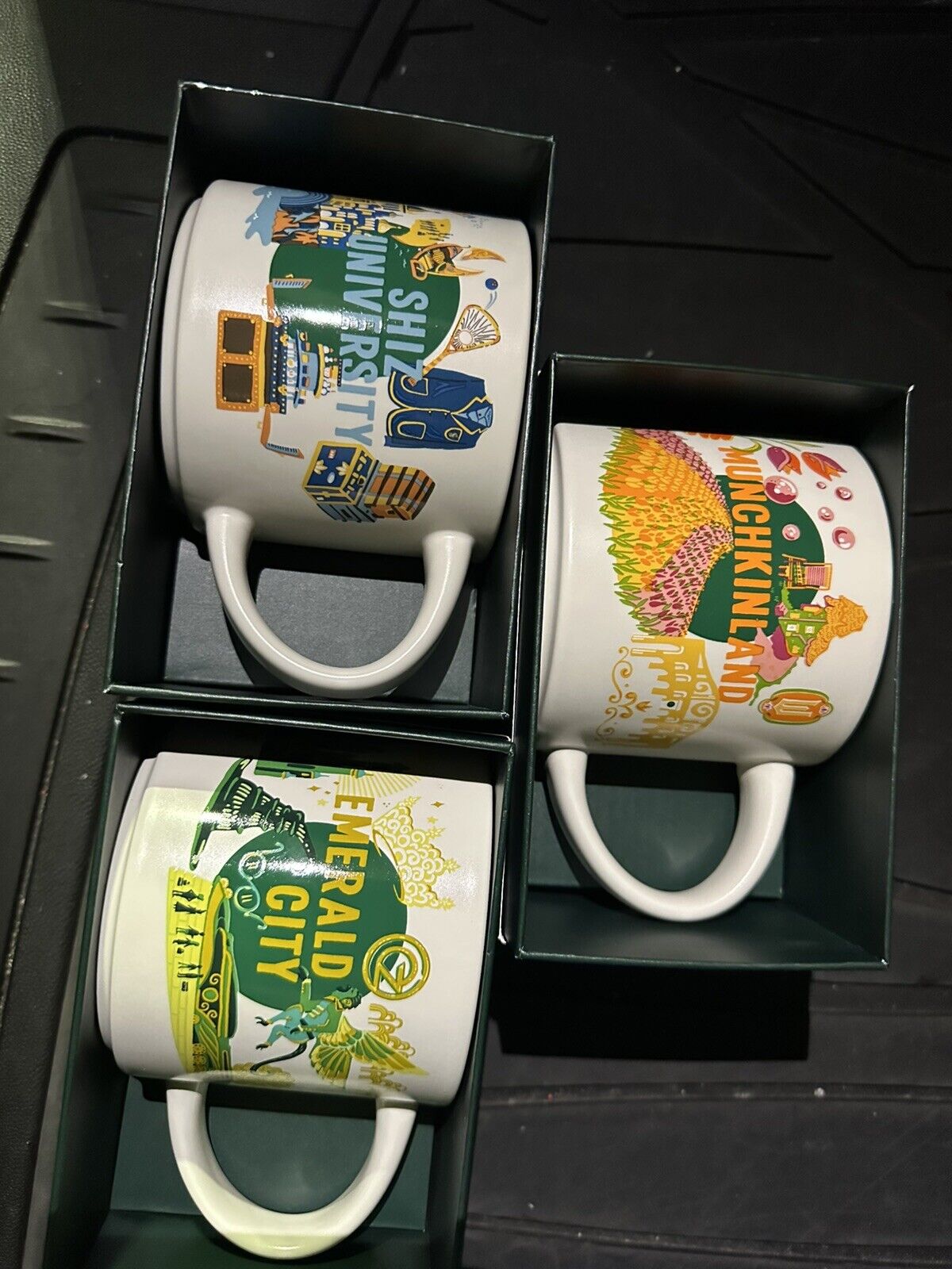 Universal Studios Starbucks 2024 Wicked Discovery Series Set of 3 Mugs Cups 14oz - Sold on eBay November 27th, 2024 for $159.99