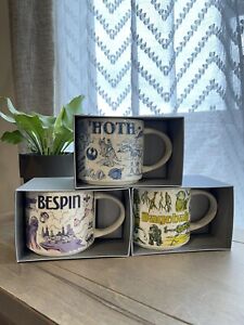 2020 Starbucks Been There Star Wars Coffee Mugs | Hoth Bespin Dagobah Set | New - Sold on eBay December 19th, 2023 for $400.00