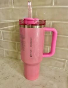 Stanley x Starbucks Exclusive 2024 Pink 40oz Tumbler NEW