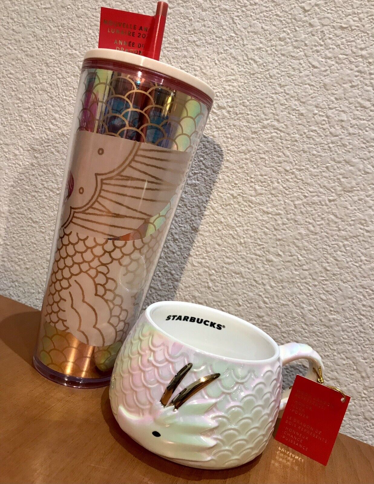 ?BRAND NEW 2024 Lunar Year of the Dragon STARBUCKS 24oz Tumbler and Matching Mug - Sold on eBay December 29th, 2024 for $76.96