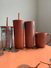 ?STARBUCKS Terracotta Full Set Orange / Brown ? 4 DIFFERENT CUPS ? BRAND NEW ? - Sold on eBay February 10th, 2024 for $111.00
