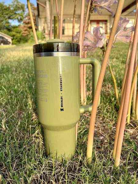 Starbucks x Stanley Olive Green 40oz Tumbler Glitter Fall Release 2024 New - Sold on eBay August 30th, 2024 for $84.97
