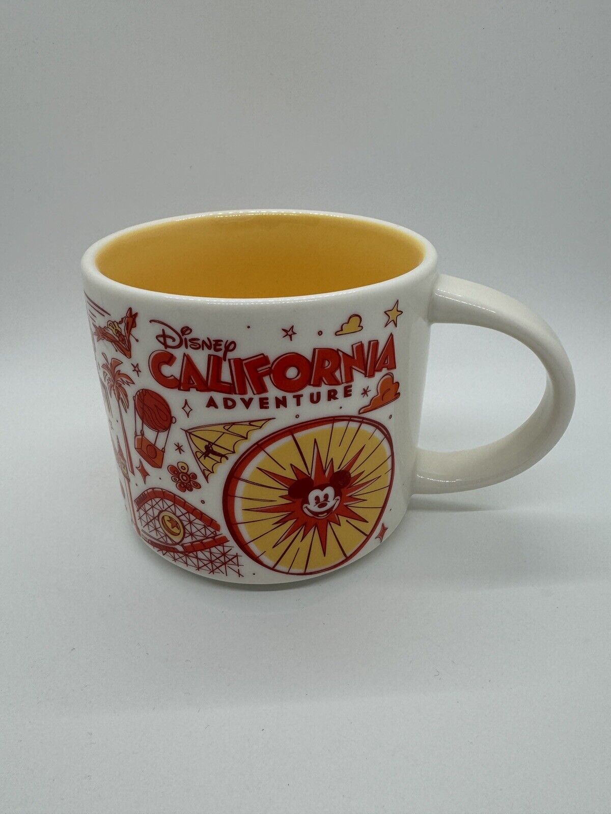 Disney California Adventure Starbucks Mug 2021 Been There Series Red Yellow - Sold on eBay December 12th, 2024 for $84.99