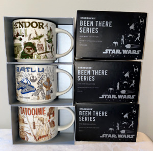 Starbucks Star Wars Mug Set Batuu Endor Tatooine Been There Series 2021 NIB 14oz - Sold on eBay August 19th, 2023 for $250.00