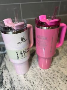 Pink STANLEY + STARBUCKS & Tulle H2.0 Exclusive Tumbler Bundle 40 OZ New ??