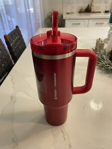 Starbucks X Stanley Cup Holiday 2023 (40oz) Red Tumbler NEW - Sold on eBay December 17th, 2023 for $200.00