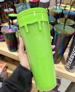 Starbucks Green Slime Halloween Glow In the Dark Tumbler Cup 24 Oz. SOLD OUT - Sold on eBay September 26th, 2023 for $299.90