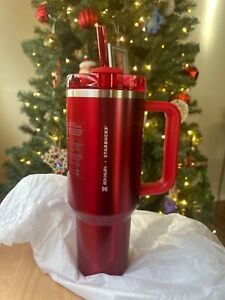 NEW Stainless Steel Vaccuum Cold to-go cup Stanley Starbucks tumbler 40 oz - Sold on eBay December 14th, 2023 for $153.50 (24 bids) 