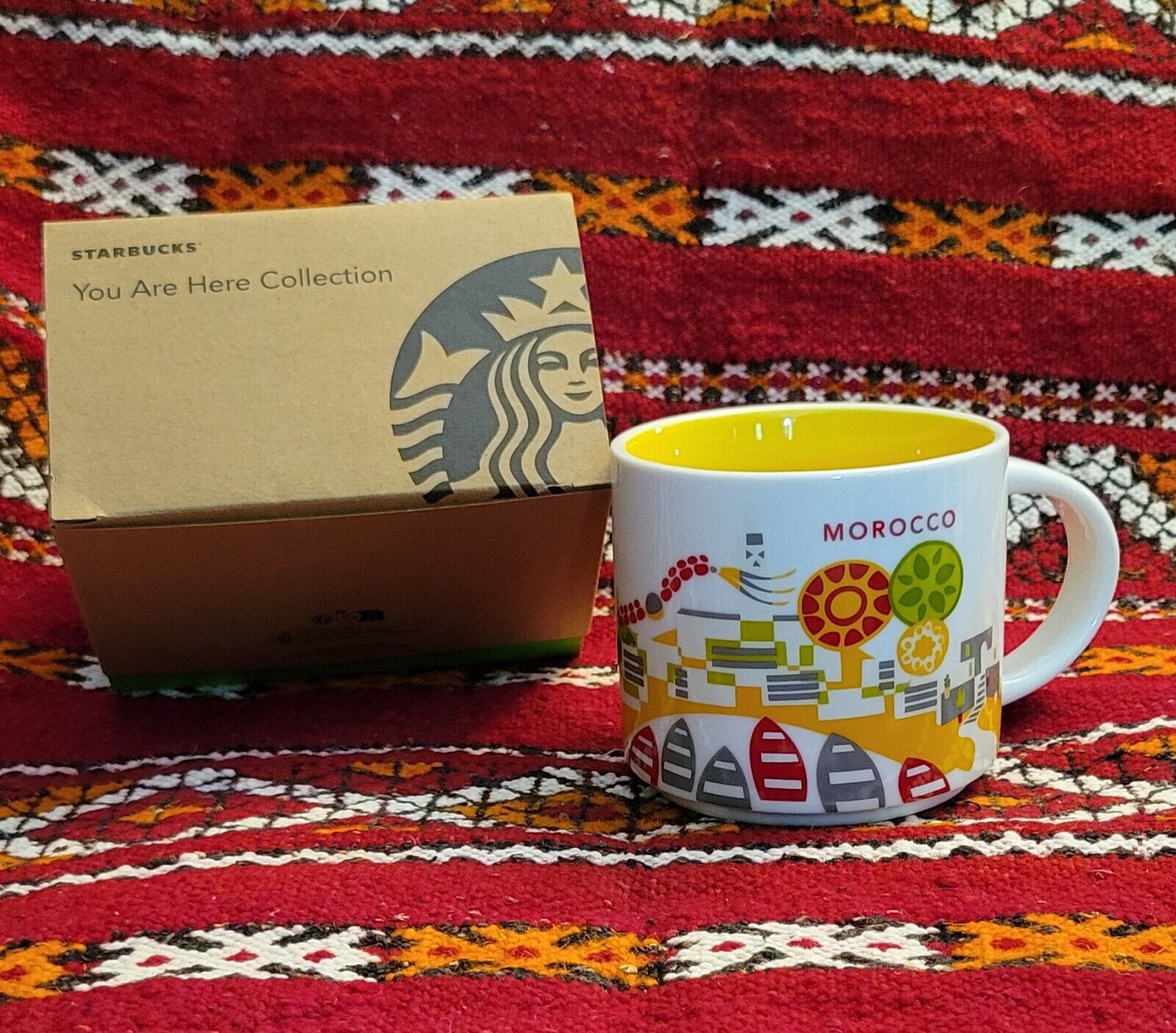 RARE Starbucks Morocco You Are Here Collection Mug 14oz 414mL Brand New with Box - Sold on eBay March 28th, 2025 for $79.99